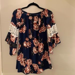 women’s floral tunic
